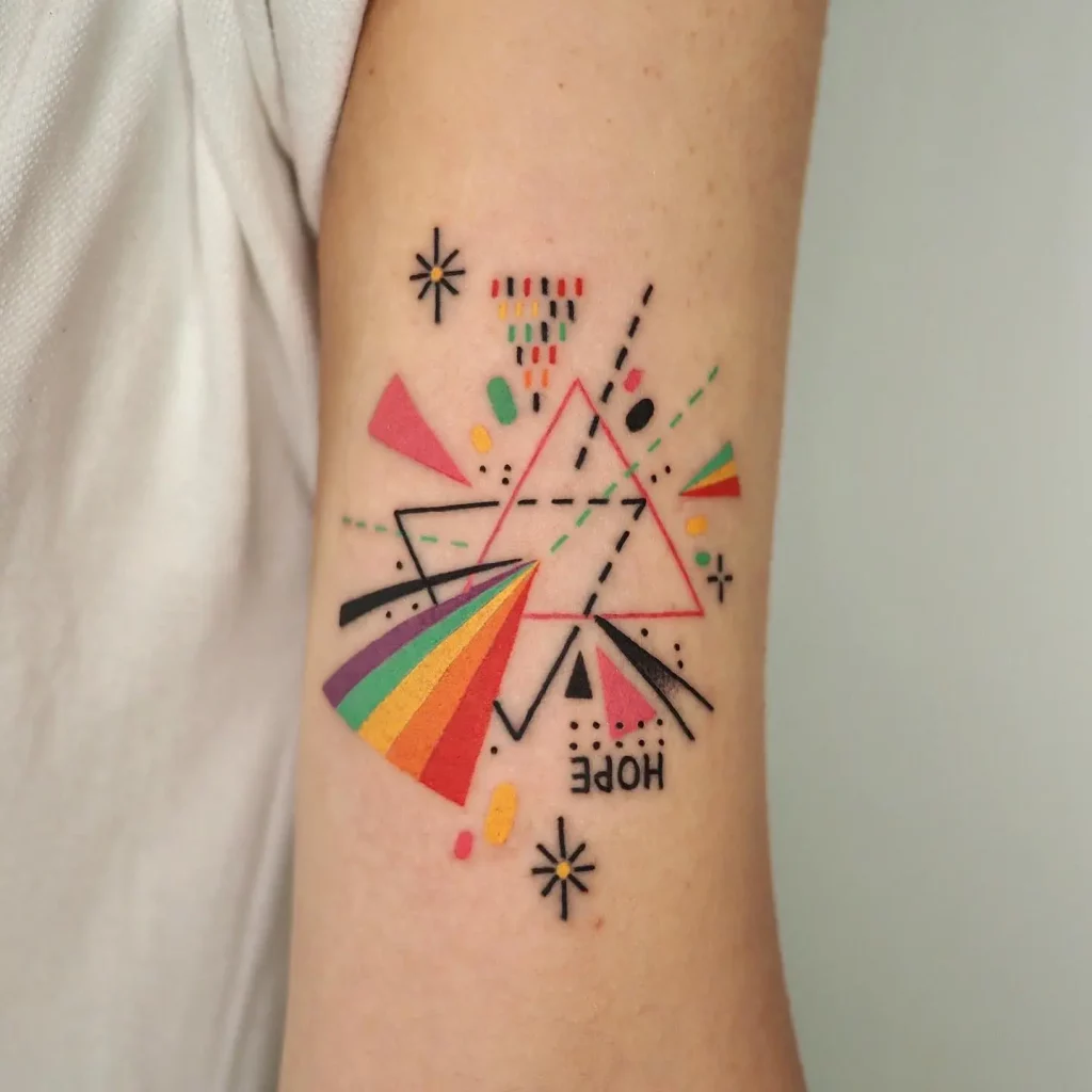 Colorful Prism Tattoo