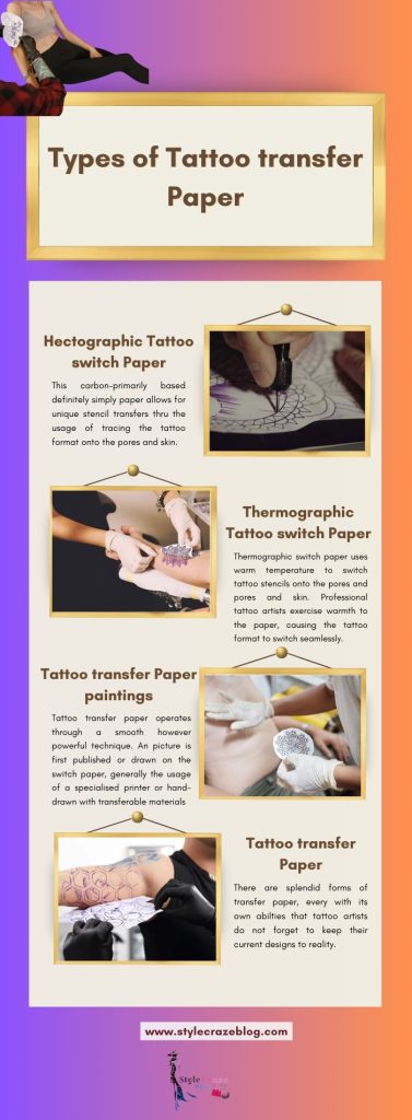 Types of Tattoo transfer Paper