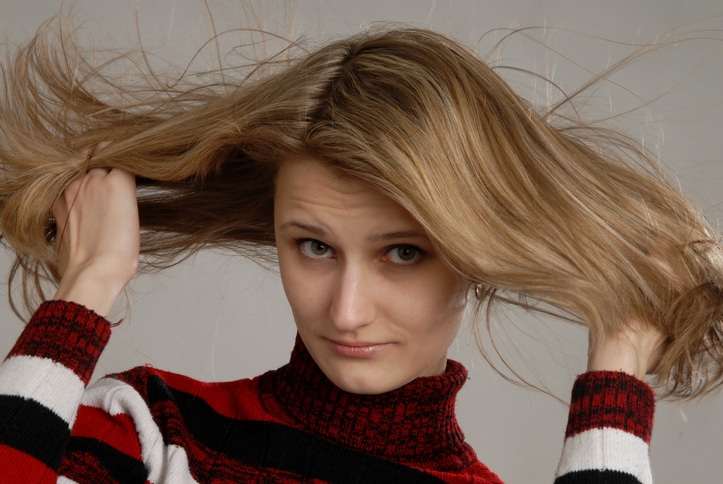 WHAT causes STATIC HAIR