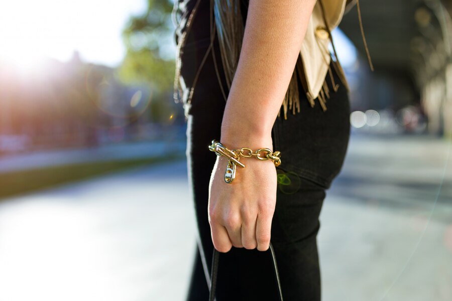 Gold Beaded Bracelet